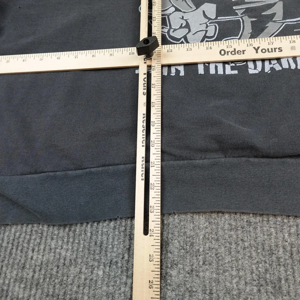 Vintage Oakland Raiders Sweatshirt Mens 3XL Black NFL Mickey Unlimited 90s - Picture 13 of 14
